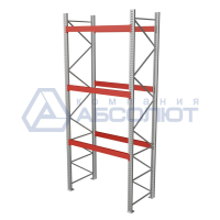 Стеллаж паллетный СТСМ 7000х2700х1100 (3 яруса), усиленный
